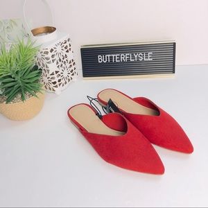 EXPRESS Pointed Toe Flat Mules